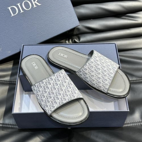 Replica Christian Dior Slippers For Men #1220355 $56.00 USD for Wholesale