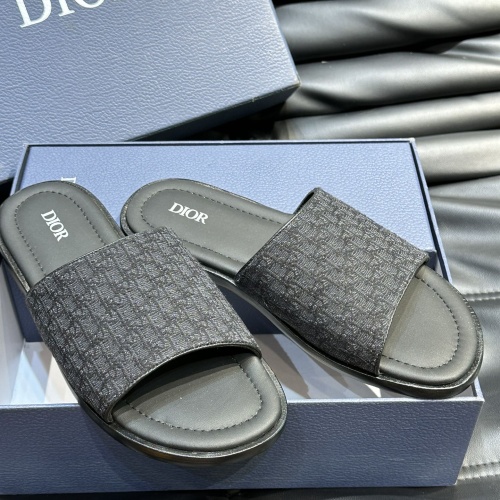 Replica Christian Dior Slippers For Men #1220356 $56.00 USD for Wholesale