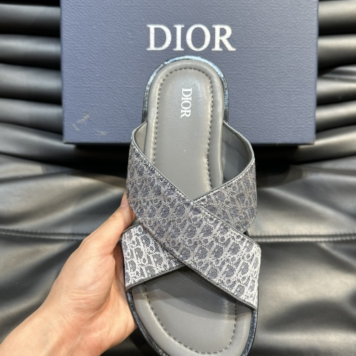 Replica Christian Dior Slippers For Men #1220358 $56.00 USD for Wholesale