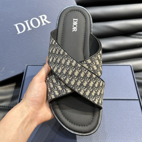 Replica Christian Dior Slippers For Men #1220359 $56.00 USD for Wholesale