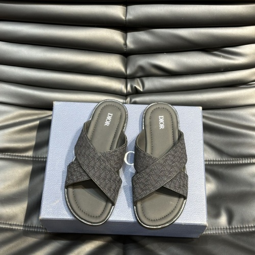 Wholesale Christian Dior Slippers For Men #1220360 $56.00 USD, Wholesale Quality Replica Christian Dior Slippers