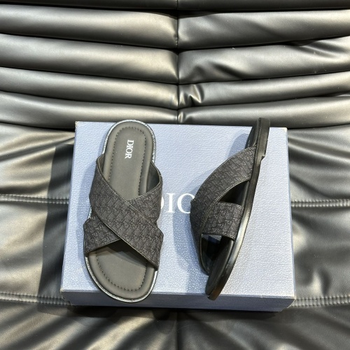 Replica Christian Dior Slippers For Men #1220360 $56.00 USD for Wholesale