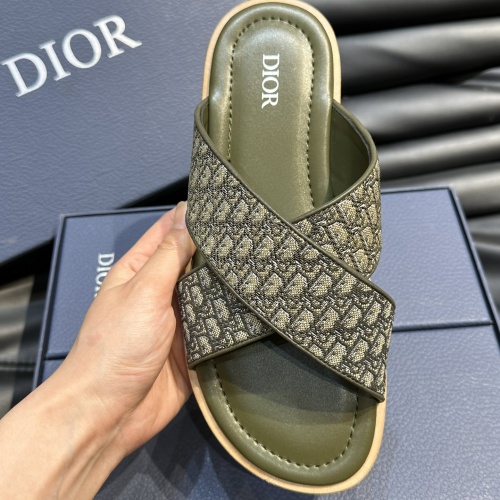 Replica Christian Dior Slippers For Men #1220361 $56.00 USD for Wholesale