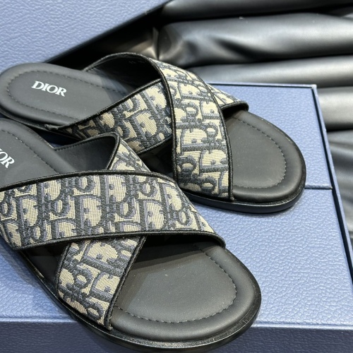 Replica Christian Dior Slippers For Men #1220364 $56.00 USD for Wholesale