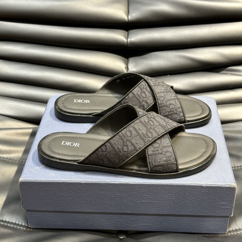 Replica Christian Dior Slippers For Men #1220365 $56.00 USD for Wholesale