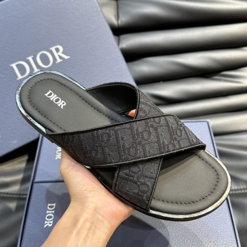 Replica Christian Dior Slippers For Men #1220365 $56.00 USD for Wholesale