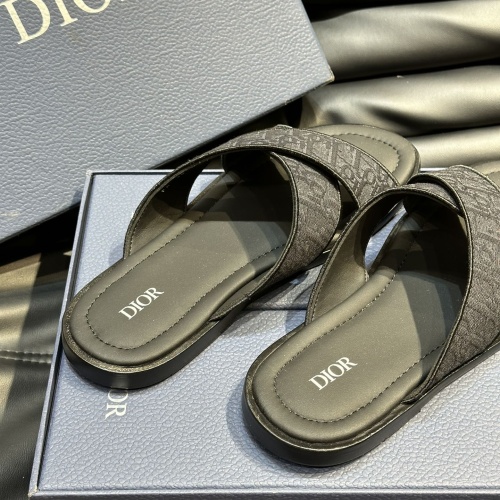 Replica Christian Dior Slippers For Men #1220365 $56.00 USD for Wholesale