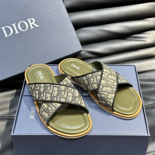 Replica Christian Dior Slippers For Men #1220366 $56.00 USD for Wholesale