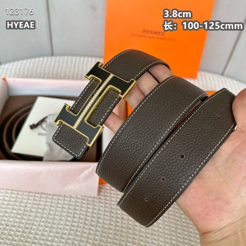 Replica Hermes AAA Quality Belts For Men #1220385 $60.00 USD for Wholesale