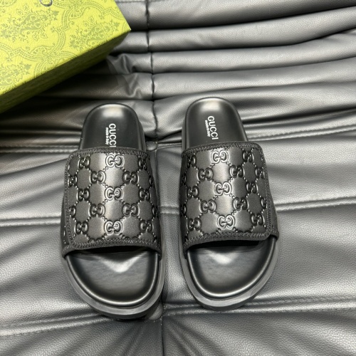 Replica Gucci Slippers For Men #1220473 $52.00 USD for Wholesale