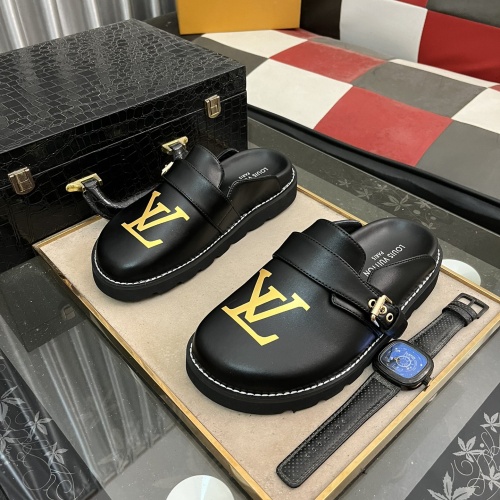 Wholesale Louis Vuitton Slippers For Men #1220491 $72.00 USD, Wholesale Quality Replica Louis Vuitton Slippers