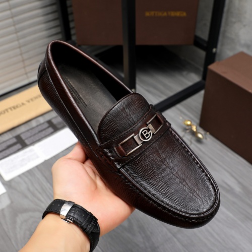 Replica Bottega Veneta BV Leather Shoes For Men #1220515 $80.00 USD for Wholesale