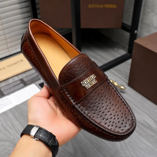 Replica Bottega Veneta BV Leather Shoes For Men #1220519 $80.00 USD for Wholesale