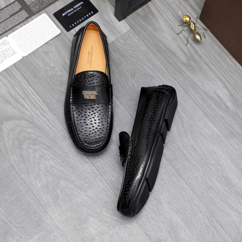 Replica Bottega Veneta BV Leather Shoes For Men #1220520 $80.00 USD for Wholesale