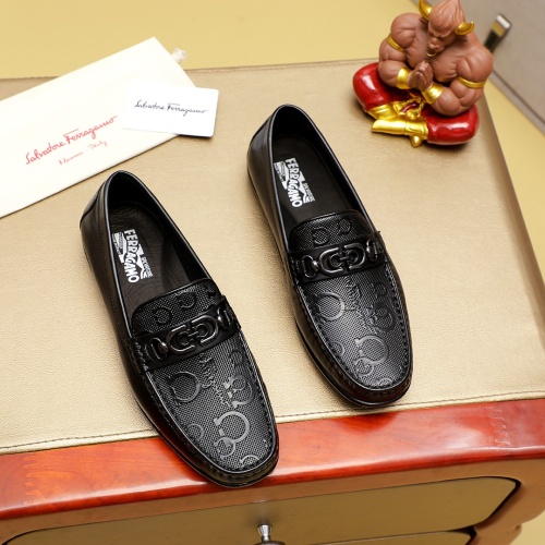 Wholesale Salvatore Ferragamo Leather Shoes For Men #1220604 $76.00 USD, Wholesale Quality Replica Salvatore Ferragamo Leather Shoes