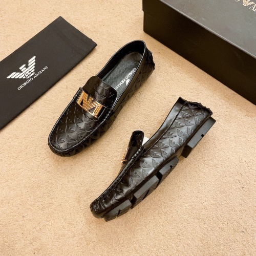 Wholesale Armani Leather Shoes For Men #1220621 $72.00 USD, Wholesale Quality Replica Armani Leather Shoes