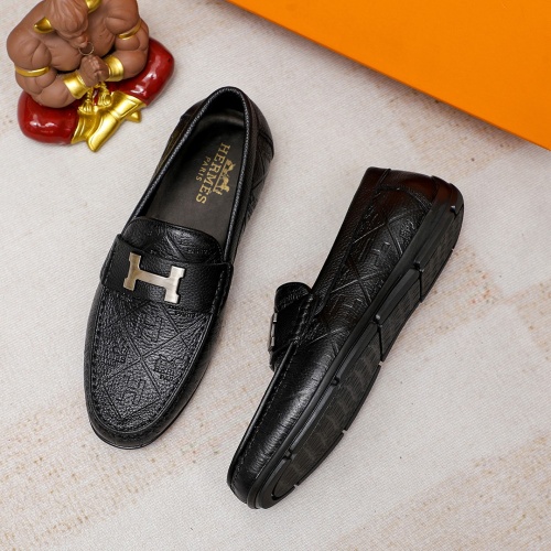 Replica Hermes Leather Shoes For Men #1220629 $68.00 USD for Wholesale