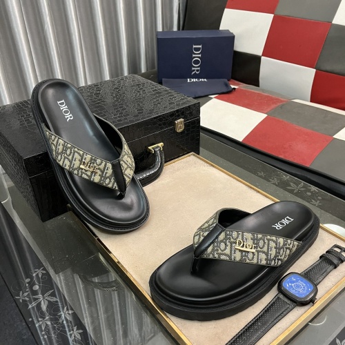 Replica Christian Dior Slippers For Men #1220797 $52.00 USD for Wholesale