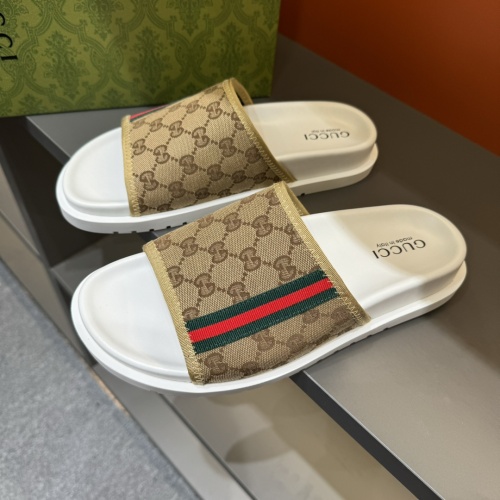 Wholesale Gucci Slippers For Men #1220809 $52.00 USD, Wholesale Quality Replica Gucci Slippers