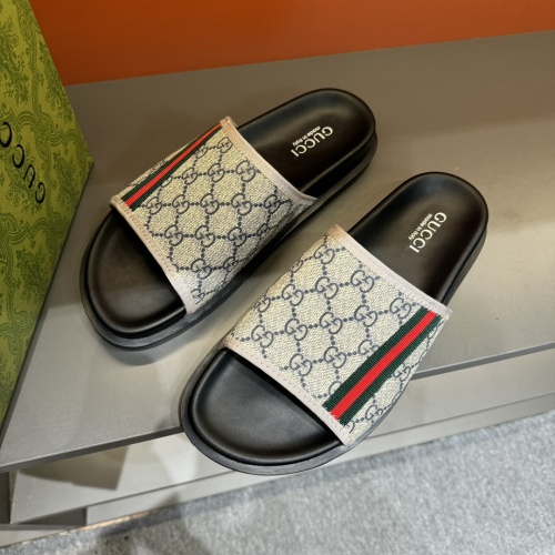 Replica Gucci Slippers For Men #1220811 $52.00 USD for Wholesale