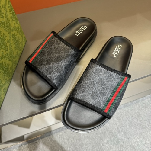 Replica Gucci Slippers For Men #1220812 $52.00 USD for Wholesale