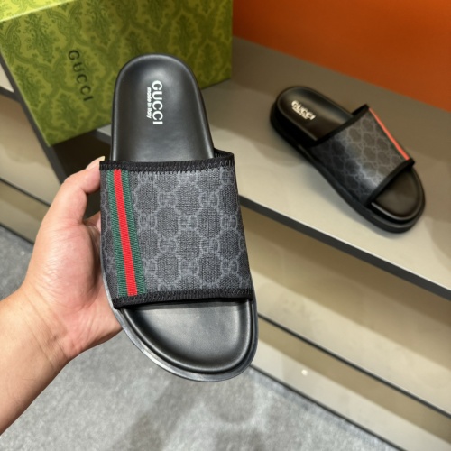 Replica Gucci Slippers For Men #1220812 $52.00 USD for Wholesale