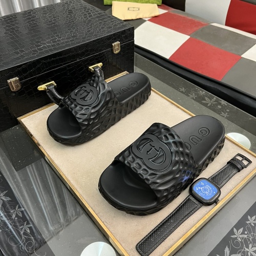 Wholesale Gucci Slippers For Men #1220828 $56.00 USD, Wholesale Quality Replica Gucci Slippers