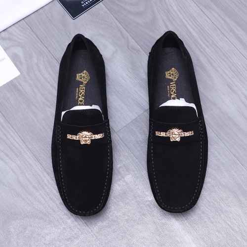 Replica Versace Leather Shoes For Men #1220832 $68.00 USD for Wholesale