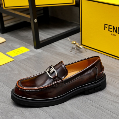 Replica Fendi Leather Shoes For Men #1220970 $96.00 USD for Wholesale