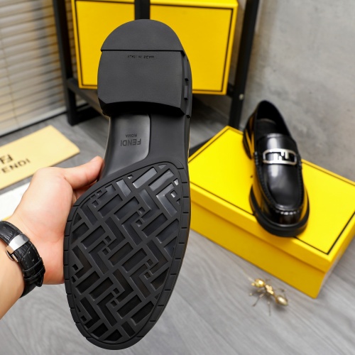 Replica Fendi Leather Shoes For Men #1220971 $96.00 USD for Wholesale