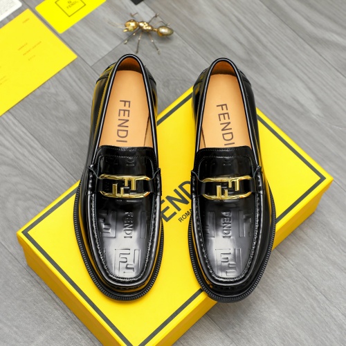 Wholesale Fendi Leather Shoes For Men #1220974 $82.00 USD, Wholesale Quality Replica Fendi Leather Shoes