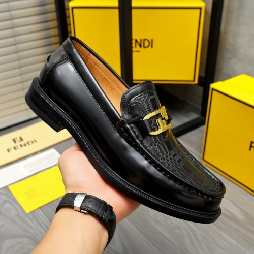 Replica Fendi Leather Shoes For Men #1220976 $82.00 USD for Wholesale