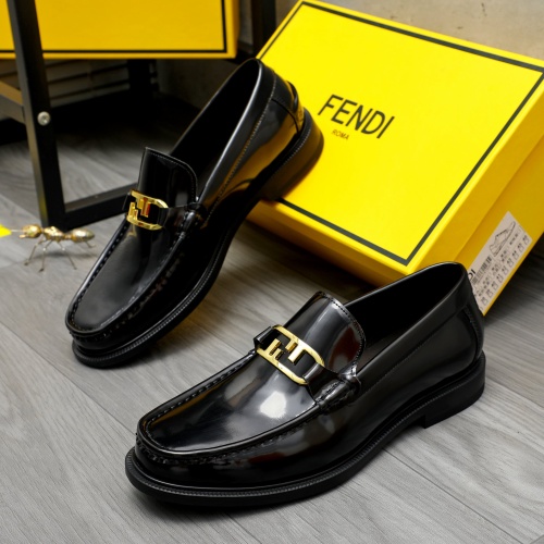 Wholesale Fendi Leather Shoes For Men #1220978 $82.00 USD, Wholesale Quality Replica Fendi Leather Shoes