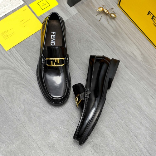 Replica Fendi Leather Shoes For Men #1220978 $82.00 USD for Wholesale