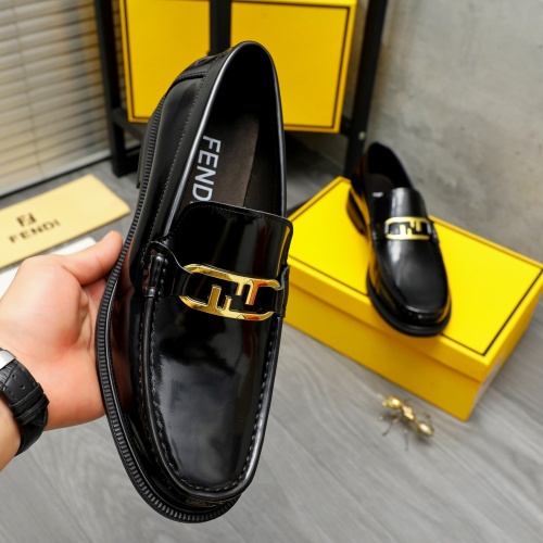 Replica Fendi Leather Shoes For Men #1220978 $82.00 USD for Wholesale