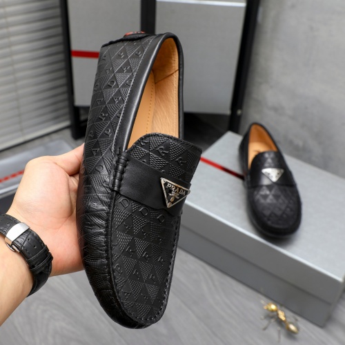 Replica Prada Leather Shoes For Men #1220987 $68.00 USD for Wholesale