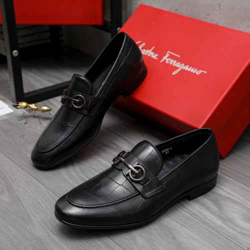 Wholesale Salvatore Ferragamo Leather Shoes For Men #1220997 $80.00 USD, Wholesale Quality Replica Salvatore Ferragamo Leather Shoes