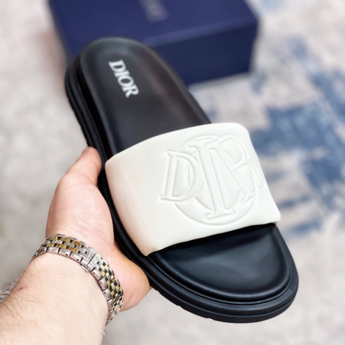 Replica Christian Dior Slippers For Men #1221155 $56.00 USD for Wholesale