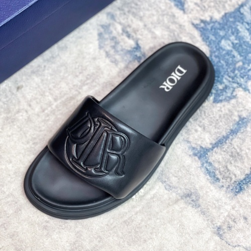 Replica Christian Dior Slippers For Men #1221158 $56.00 USD for Wholesale