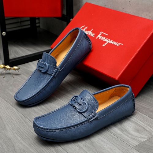 Wholesale Salvatore Ferragamo Leather Shoes For Men #1221162 $82.00 USD, Wholesale Quality Replica Salvatore Ferragamo Leather Shoes