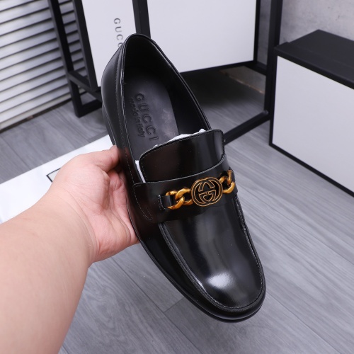 Replica Salvatore Ferragamo Leather Shoes For Men #1221168 $82.00 USD for Wholesale