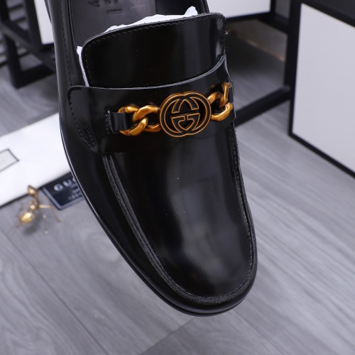 Replica Salvatore Ferragamo Leather Shoes For Men #1221168 $82.00 USD for Wholesale