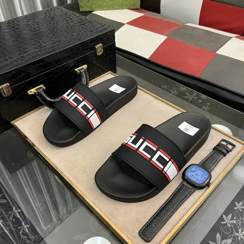 Wholesale Gucci Slippers For Men #1221190 $40.00 USD, Wholesale Quality Replica Gucci Slippers