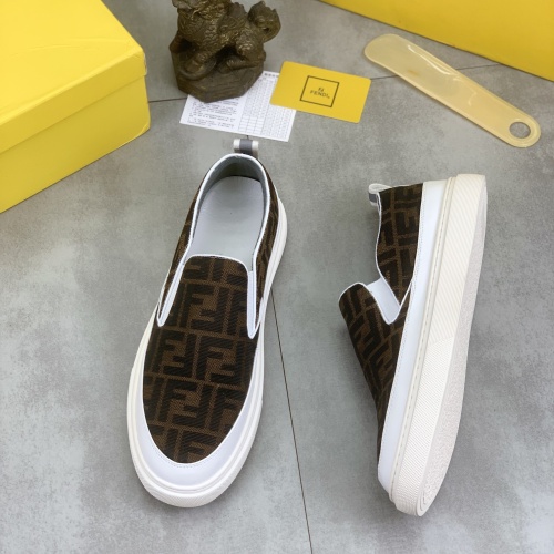 Wholesale Fendi Casual Shoes For Men #1221236 $72.00 USD, Wholesale Quality Replica Fendi Casual Shoes