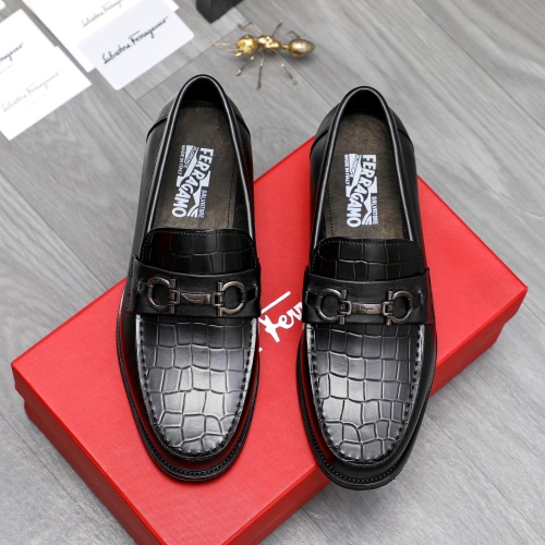 Wholesale Salvatore Ferragamo Leather Shoes For Men #1221250 $82.00 USD, Wholesale Quality Replica Salvatore Ferragamo Leather Shoes