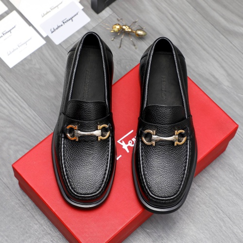 Wholesale Salvatore Ferragamo Leather Shoes For Men #1221269 $92.00 USD, Wholesale Quality Replica Salvatore Ferragamo Leather Shoes