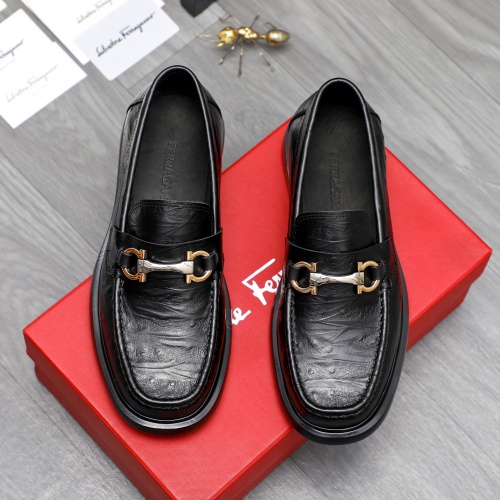 Wholesale Salvatore Ferragamo Leather Shoes For Men #1221271 $92.00 USD, Wholesale Quality Replica Salvatore Ferragamo Leather Shoes