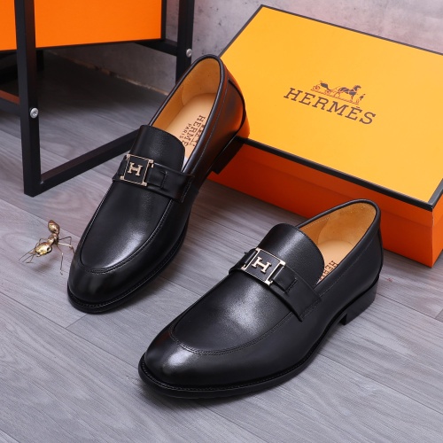 Wholesale Hermes Leather Shoes For Men #1221282 $80.00 USD, Wholesale Quality Replica Hermes Leather Shoes