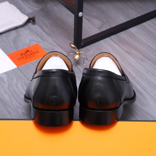 Replica Hermes Leather Shoes For Men #1221282 $80.00 USD for Wholesale