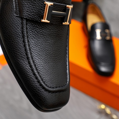 Replica Hermes Leather Shoes For Men #1221288 $82.00 USD for Wholesale